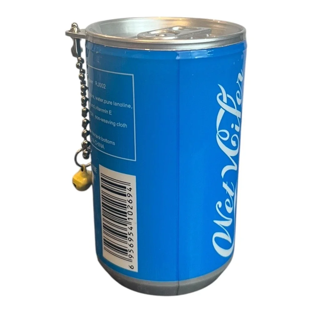 Wet Wipes Portable Keychain Can Hand Sanitizer Moisturizing Blue RJ002
